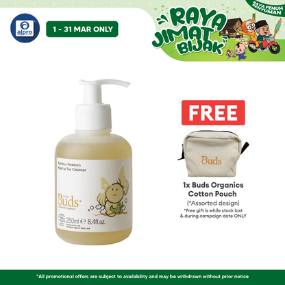 Buds Cherished Organics Precious Newborn Head toToe Cleanser 250ml | Soothe and Hydrates Buds