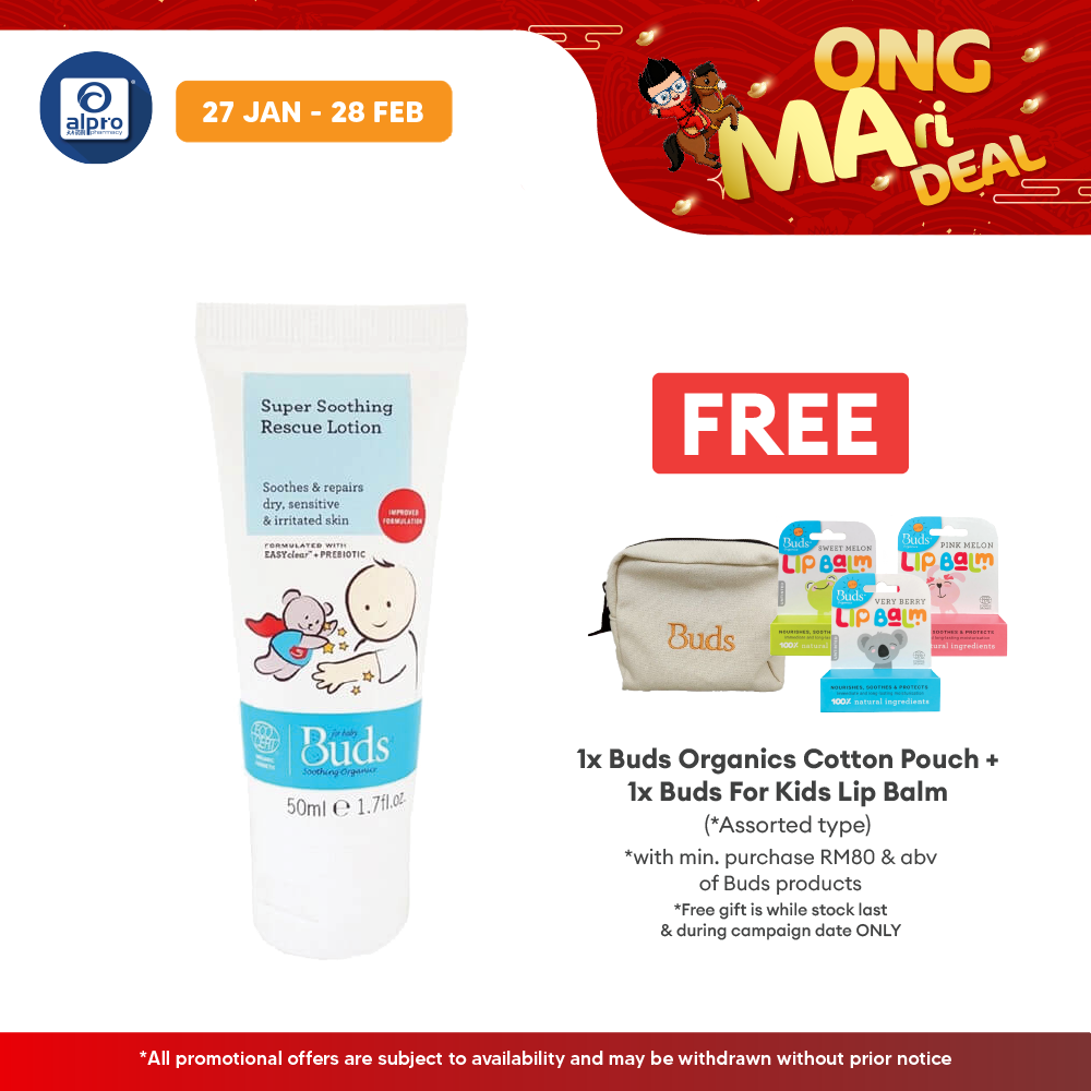 Buds Super Soothing Rescue Lotion 50ml | Treats Irritated Skin Buds