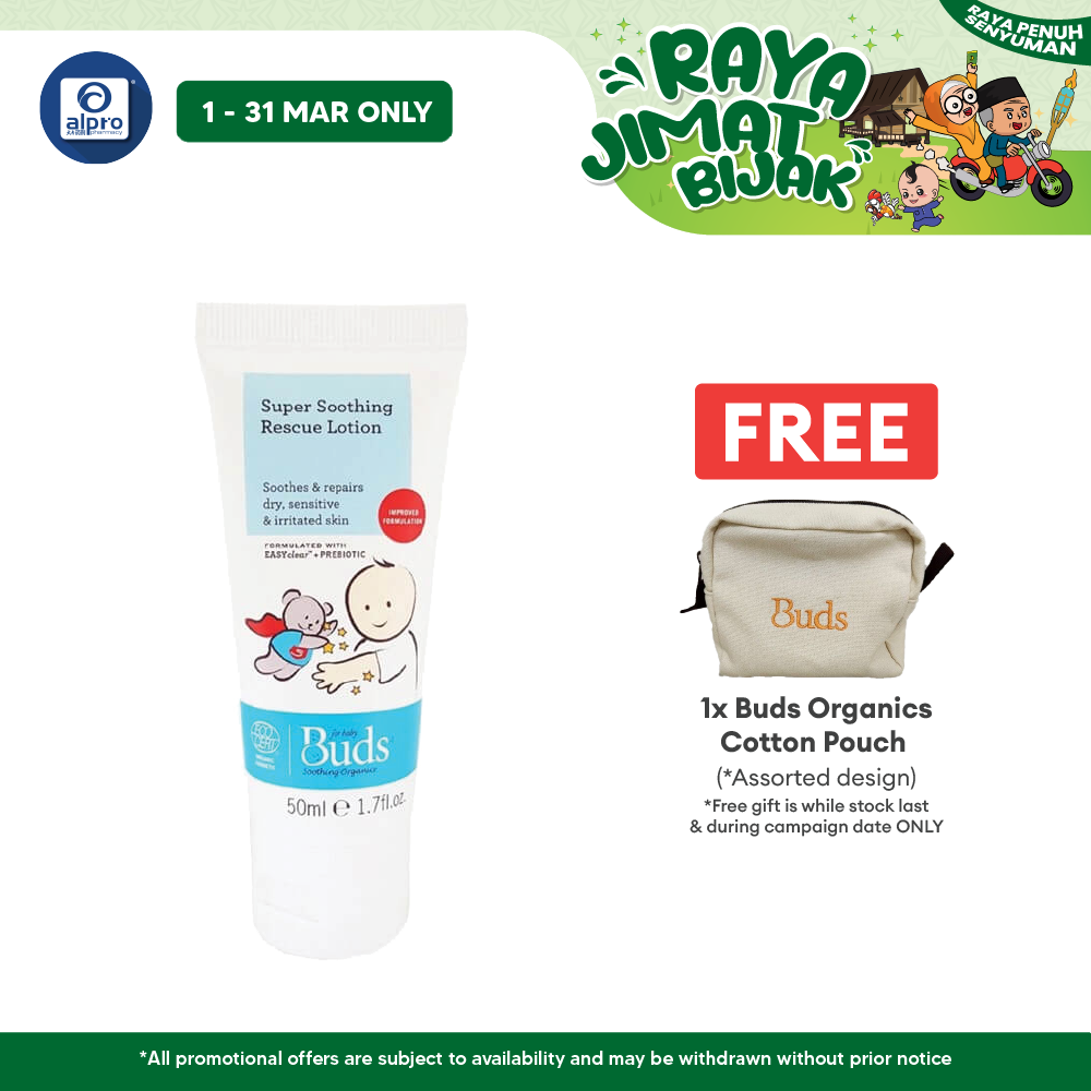 Buds Super Soothing Rescue Lotion 50ml | Treats Irritated Skin Buds