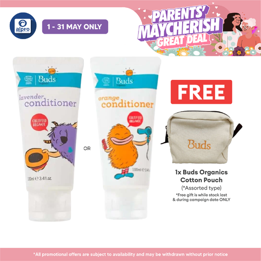 Buds Kids Conditioner 100ml (orange/ Lavender) | Moisturize And Shine The Hair Alpro Pharmacy