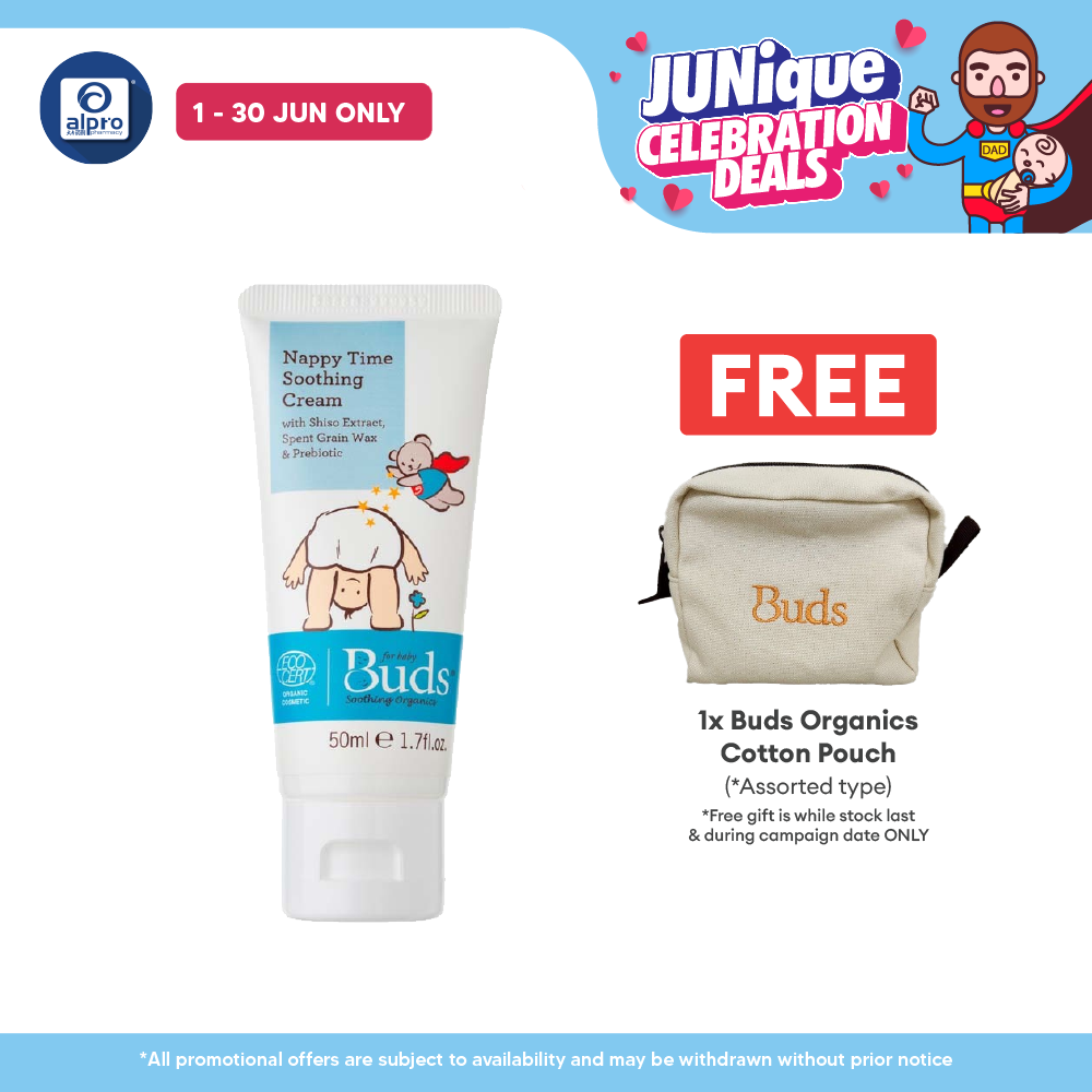 Buds Nappy Time Soothing Cream 50ml | Organic Formulation Buds
