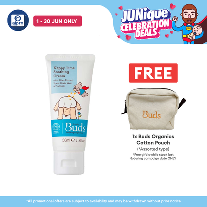 Buds Nappy Time Soothing Cream 50ml | Organic Formulation Buds