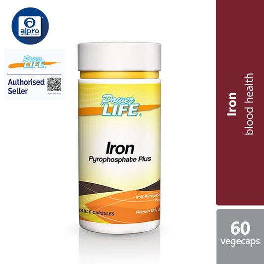 Powerlife Iron Pyrophosphate Plus 60s | Good Iron Absorption Powerlife