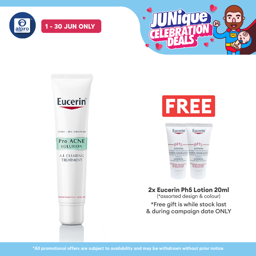 Eucerin Proacne A.I. Clearing Treatment  40ml | Reduces Inflammatory Pimples Eucerin