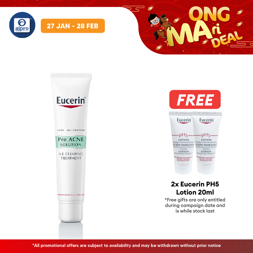 Eucerin Proacne A.I. Clearing Treatment 40ml | Reduces Inflammatory Pimples Alpro Pharmacy