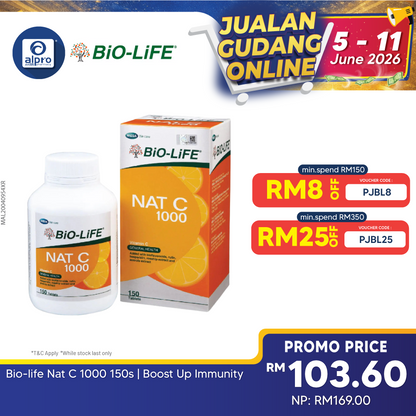 Bio-life Nat C 1000 150s | Boost Up Immunity Bio-life