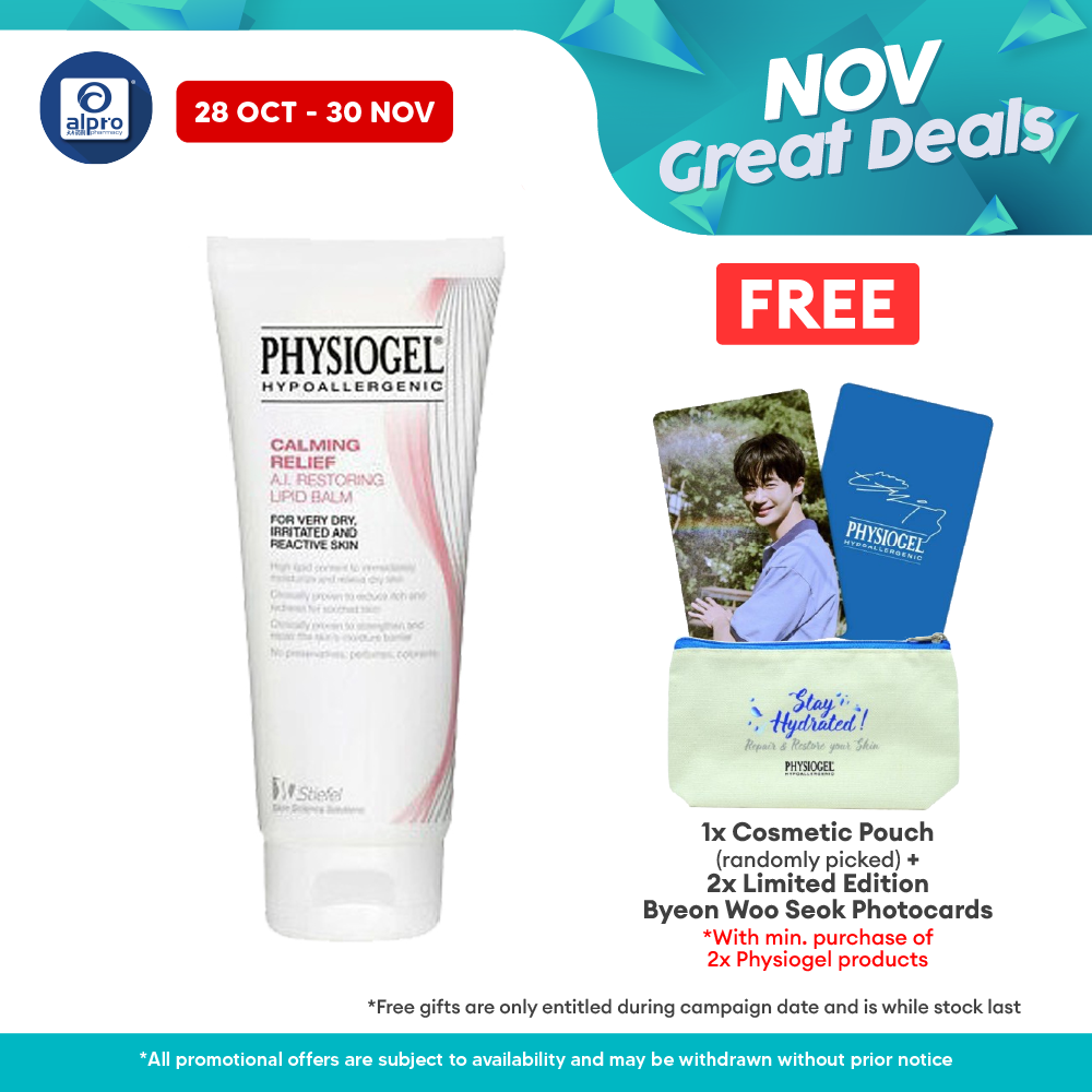 Physiogel  Hypoallergenic Calming Relief AI Restoring Lipid Balm 50ml | For Sensitive Skin Physiogel