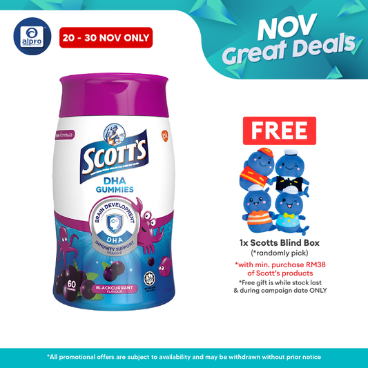 Scotts DHA Gummies Blackcurrant 60s | Brain Health Scotts