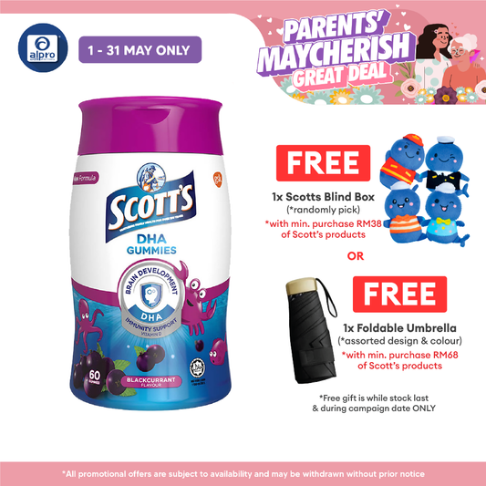 Scotts DHA Gummies Blackcurrant 60s | Brain Health Scotts