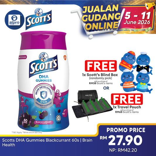 Scotts DHA Gummies Blackcurrant 60s | Brain Health Scotts