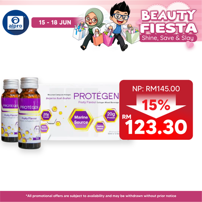 Protegen Fruity Collagen 50ml 12s | Supplement Nutritional Collagen Low Molecular Protegen