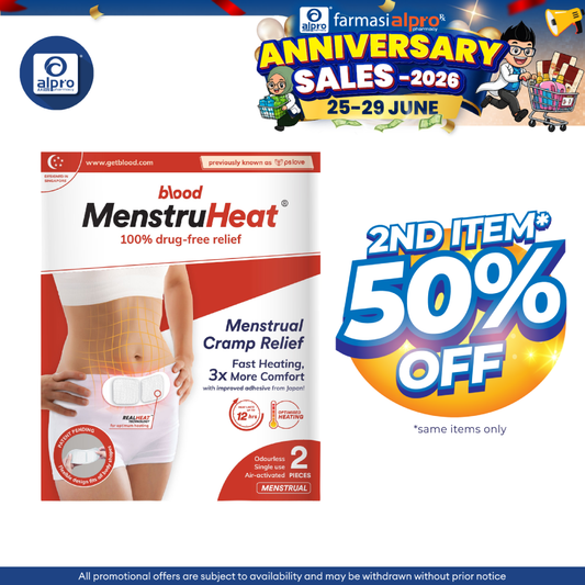 Blood PSlove Menstruheat 2s | Effective Mesntrual Cramp Reliever Pslove