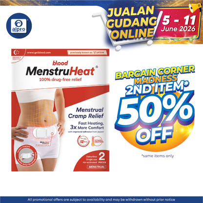 Blood PSlove Menstruheat 2s | Effective Mesntrual Cramp Reliever Pslove