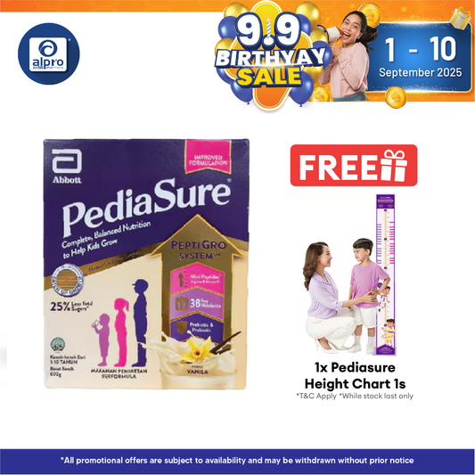 Abbott Pediasure Peptigro Children's Milk Formula (Vanilla) 600g | For Age 1-10 Years Old Pediasure