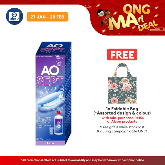 Alcon Aosept Plus 360mL | Suitable For Sensitive Eye Alcon