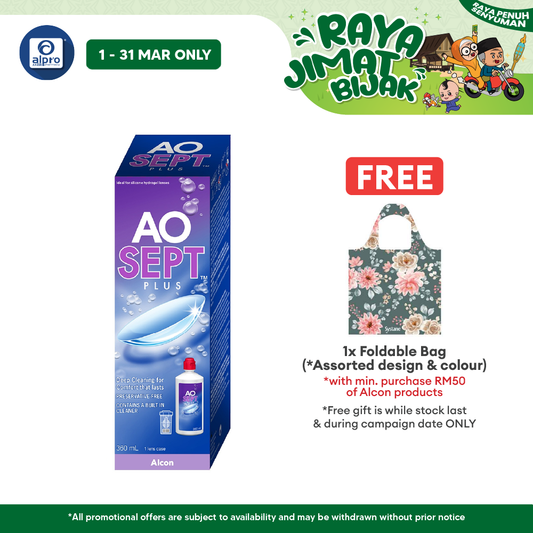 Alcon Aosept Plus 360mL | Suitable For Sensitive Eye Alcon