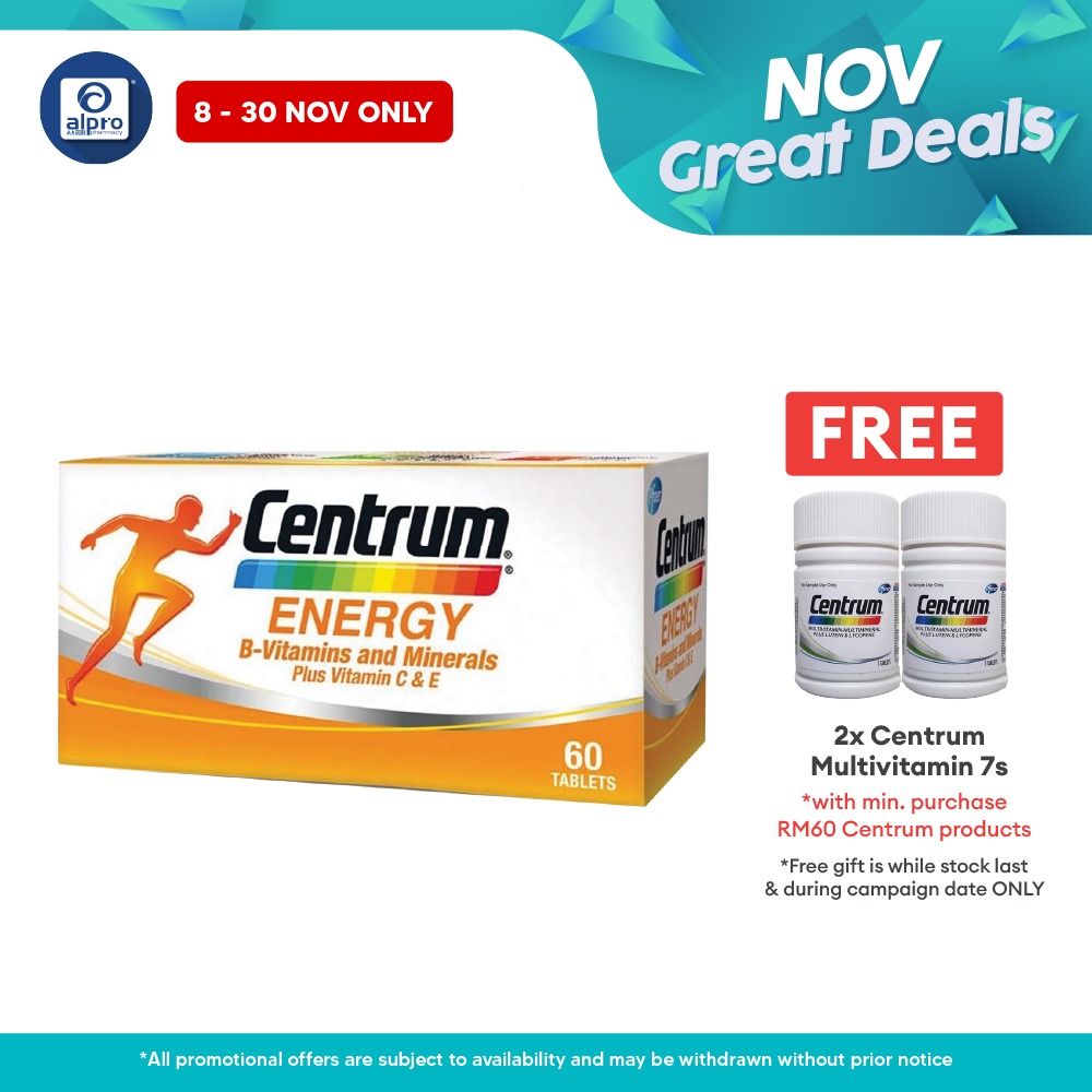 Centrum Energy 60s | Supports Physical Performance Centrum