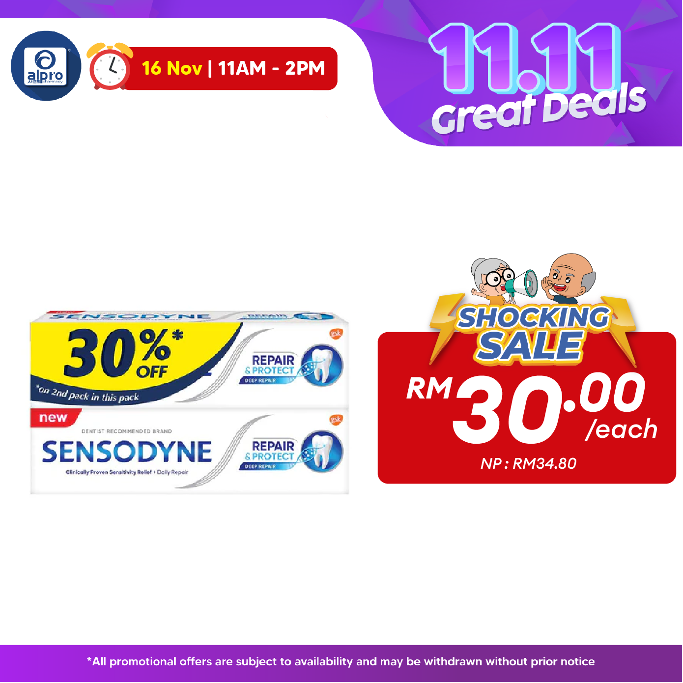 Sensodyne Repair & Protect 100g 2s Alpro Pharmacy
