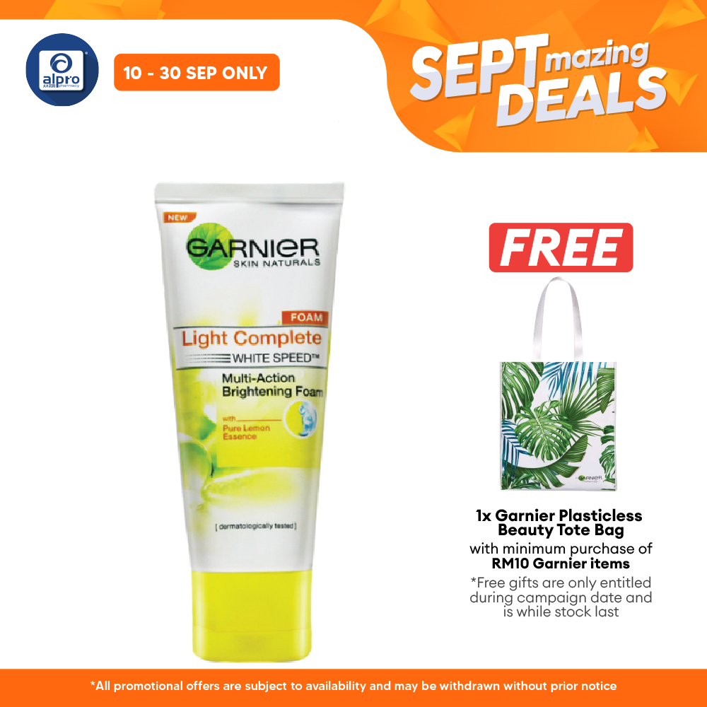 Garnier Light Complete Foam 150ml | Intensively Cleanses and Visibly Brightens Skin Alpro Pharmacy