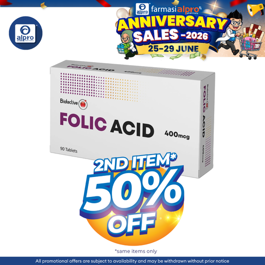 Biotective Folic Acid 400mcg 6x15s | Family Planning & Blood Health Biotective