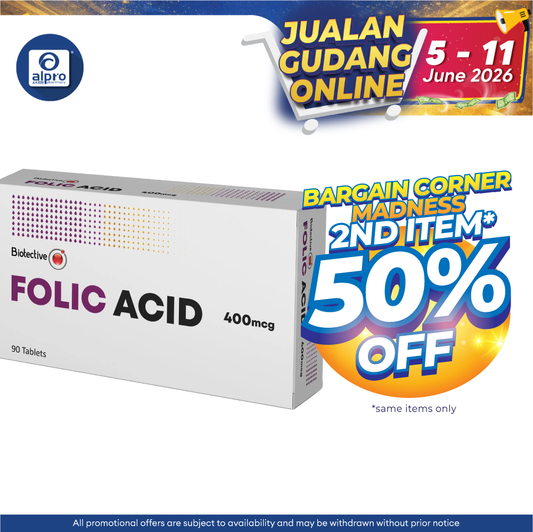 Biotective Folic Acid 400mcg 6x15s | Family Planning & Blood Health Biotective