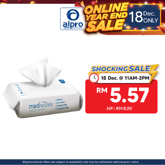 Mediwipes Adult Wipes 40s | Soft & Gentle Medi+