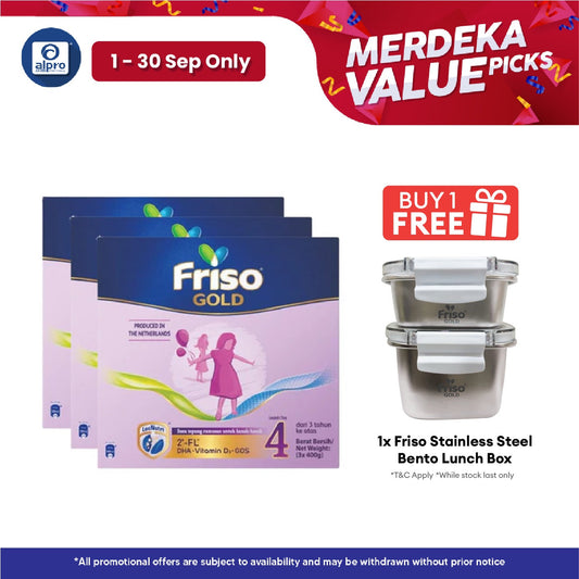 Friso Gold Step 4 3x1.2kg| Supports Child Overall Growth Friso