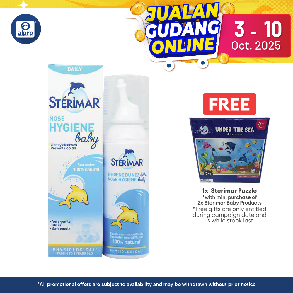Sterimar Baby Nasal Spray 100ml | Clears and Unblock Nasal Passage Sterimar