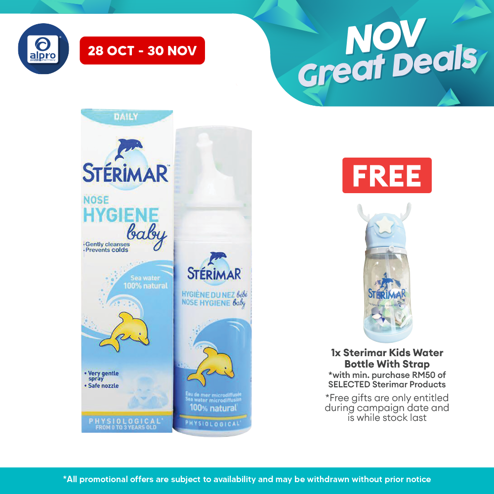 Sterimar Baby Nasal Spray 100ml | Clears and Unblock Nasal Passage Sterimar