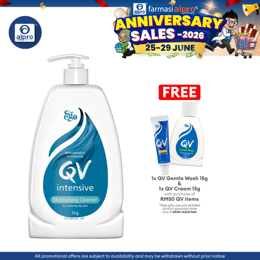 EGO QV Intensive Moisturising Cleanser 1kg | Moisture and Hydrates QV