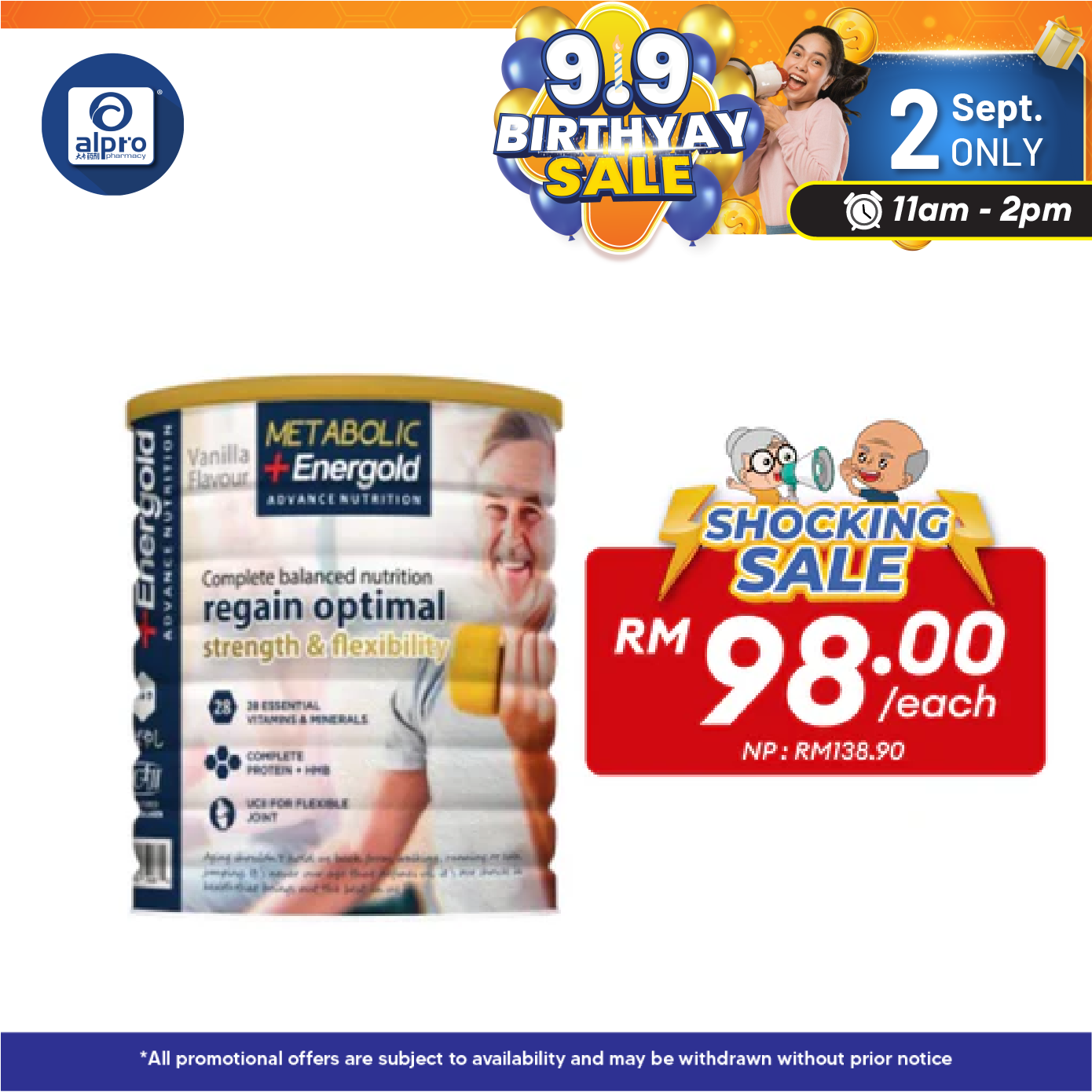 Metabolic + Energold 850g | For Muscle Strength & Joint Flexibility Metabolic+