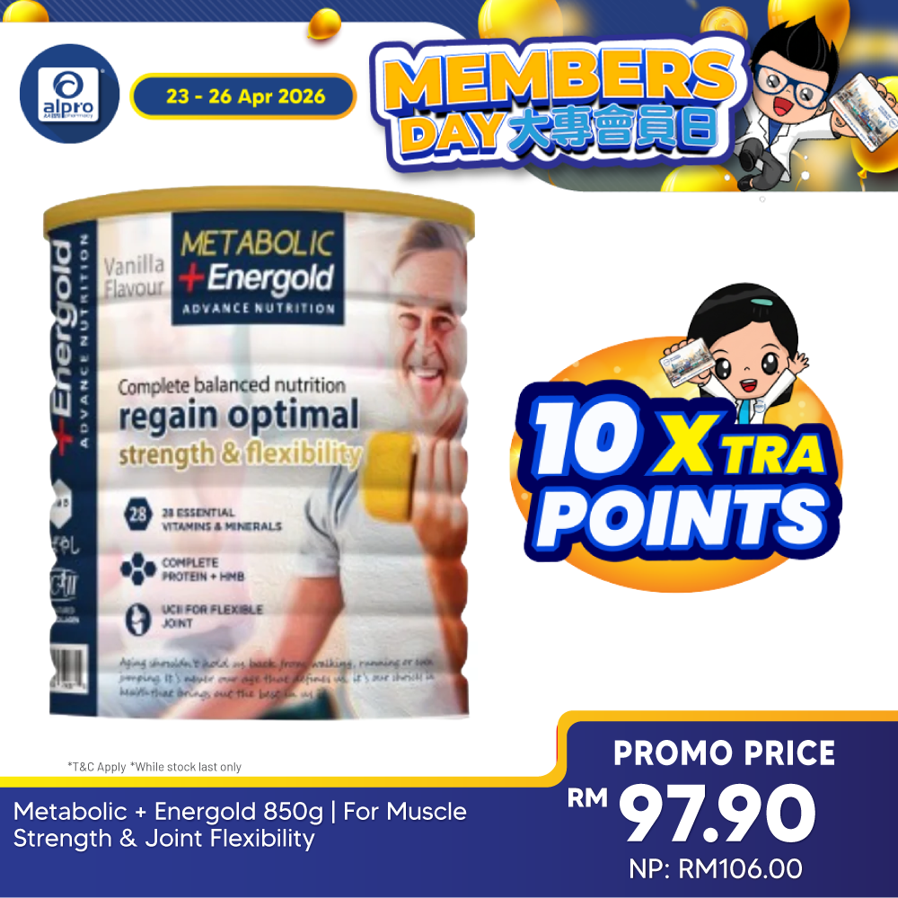 Metabolic + Energold 850g | For Muscle Strength & Joint Flexibility