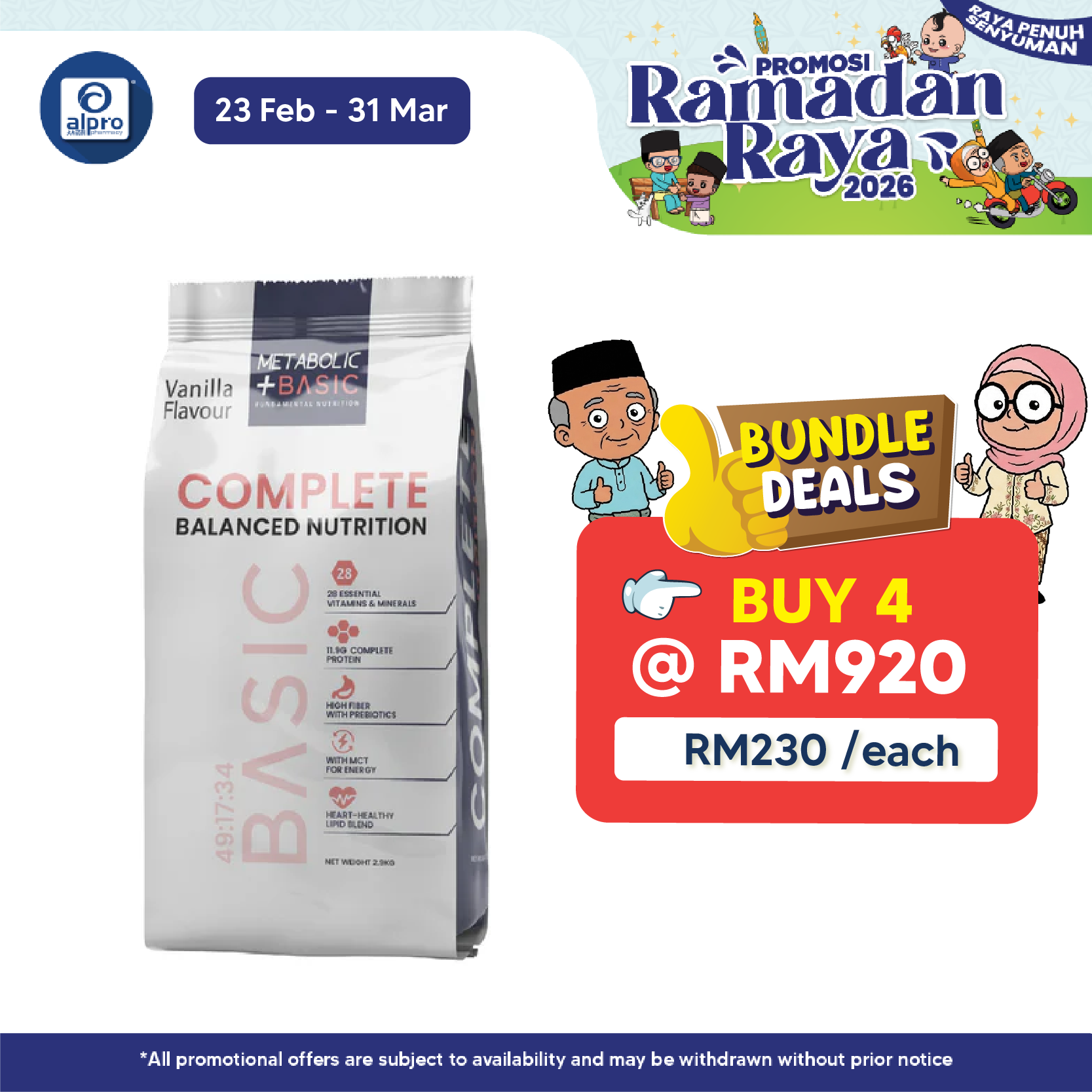 Metabolic + Basic 2.9 kg | Complete & Balanced Nutrition Value Pack Metabolic+