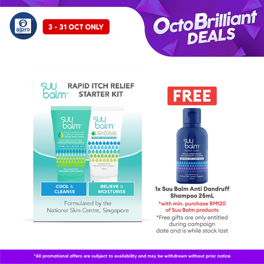 Suu Balm Rapid Itch Relief Starter Kit (wash + Moisturizer) Suu Balm