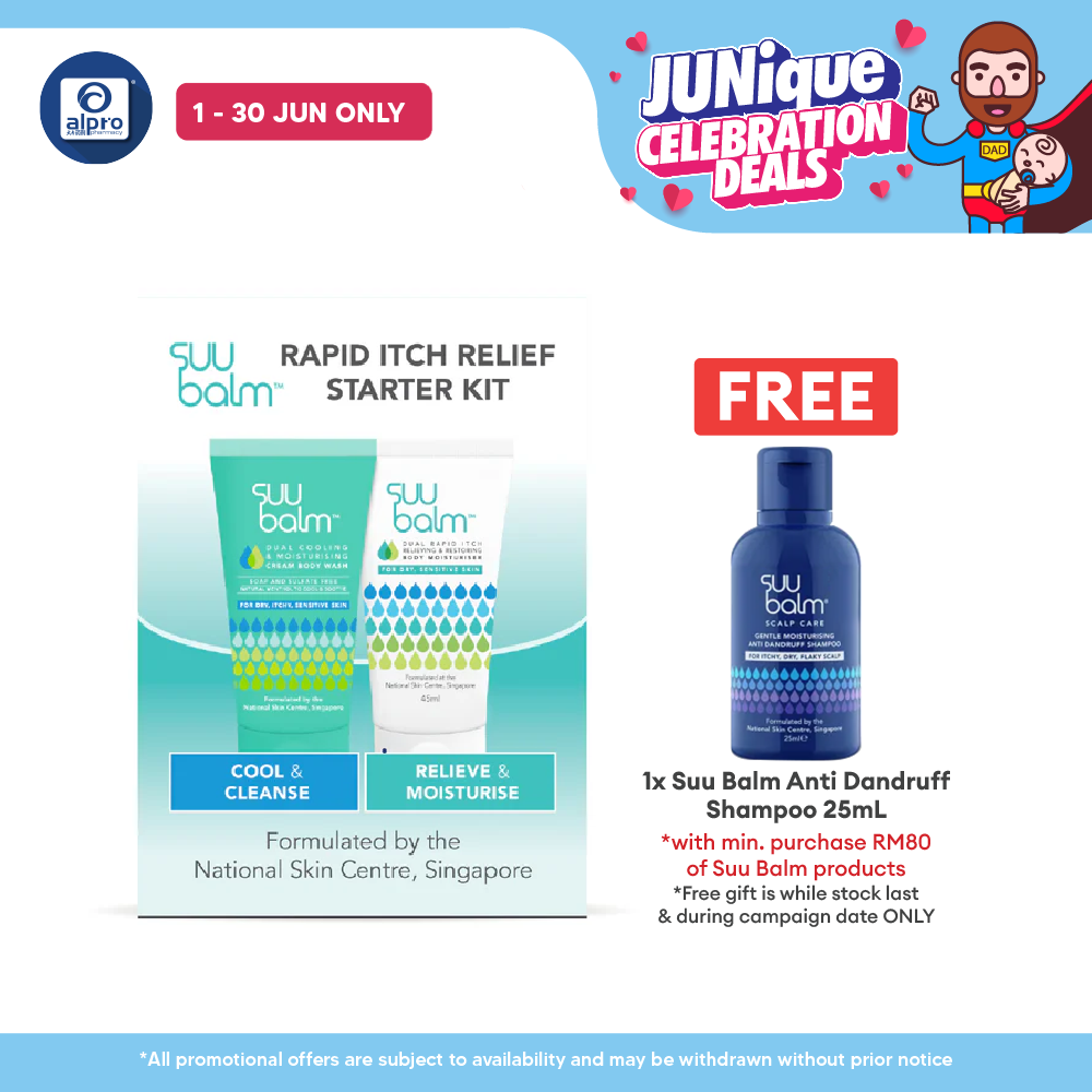 Suu Balm Rapid Itch Relief Starter Kit (wash + Moisturizer) Suu Balm