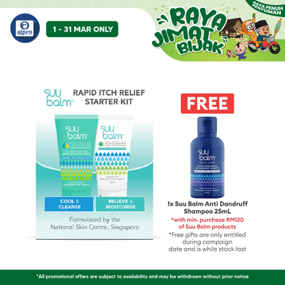 Suu Balm Rapid Itch Relief Starter Kit (wash + Moisturizer) Suu Balm