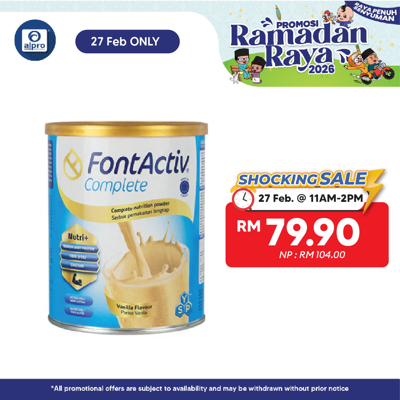 Fontactiv Complete Powder 800g | Helps Achieve Optimum Health and Energy Fontactiv