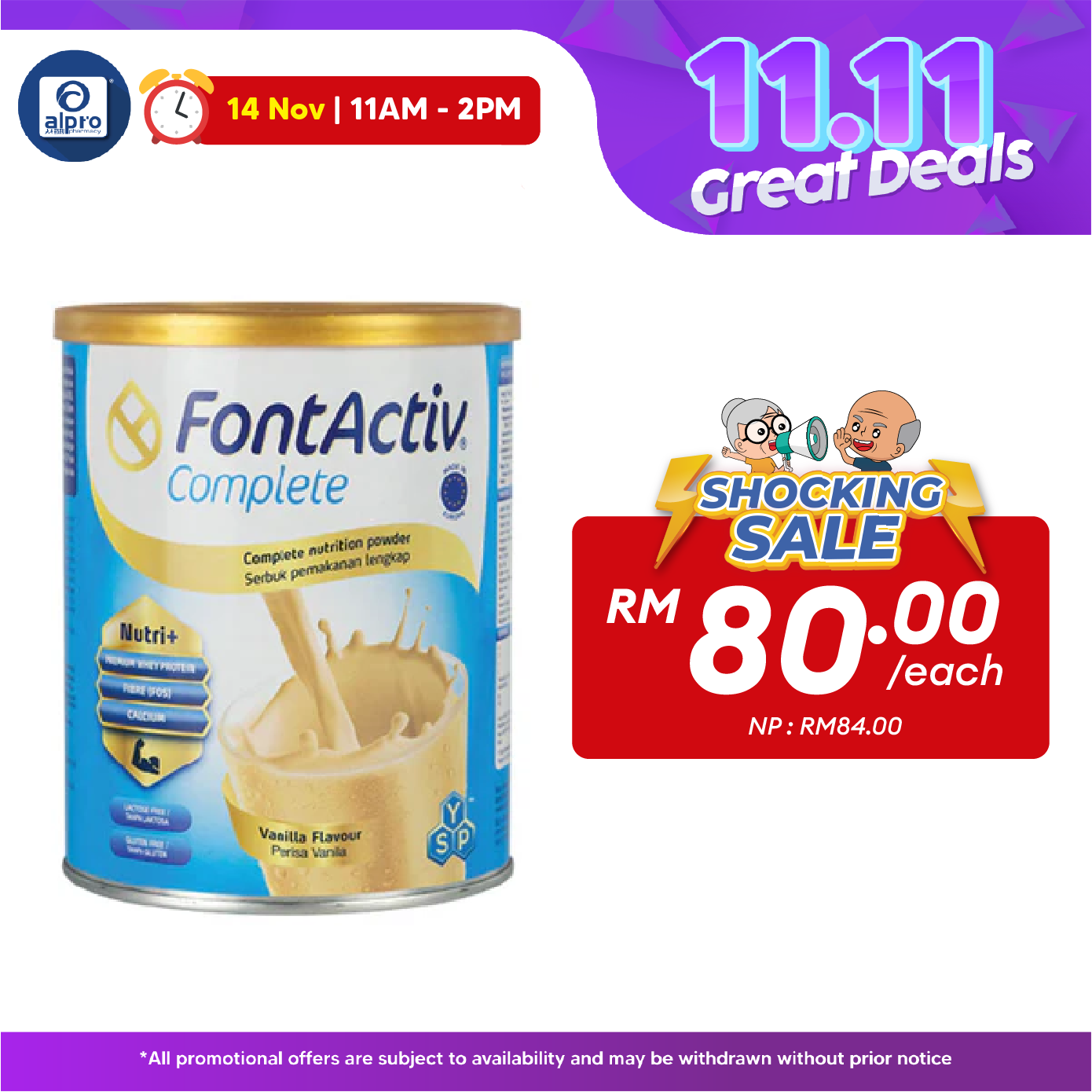 Fontactiv Complete Powder 800g | Helps Achieve Optimum Health and Energy