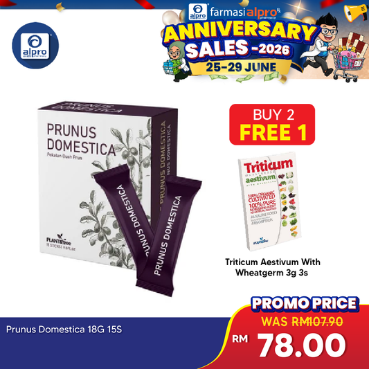 Prunus Domestica 18g 15s | USA Prune Extract for Mum & Baby Plant & Tree