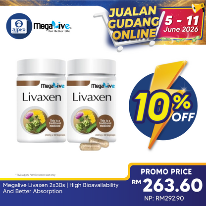 Megalive Livaxen 2x30s | High Bioavailability And Better Absorption MegaLive