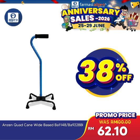 Quad Cane Price | Wide Based | Anzen Brand Anzen