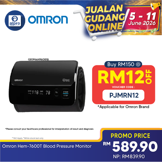 Omron Smart Elite Hem-7600T Blood Pressure Monitor | Revolutionary Tubeless Design Omron