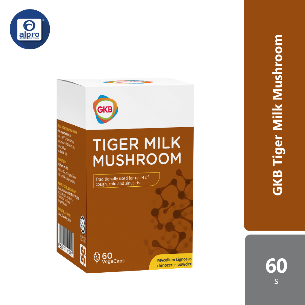 GKB Tiger Milk Mushroom 490mg 60s GKB