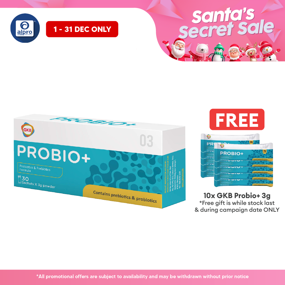 GKB Probio+ Probiotics and Prebiotics Formula 30s Alpro Pharmacy