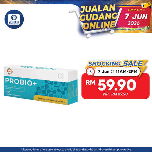 GKB Probio+ Probiotics and Prebiotics Formula 30s | Gut Health/ Digestive System/ Immunity 益生菌 GKB