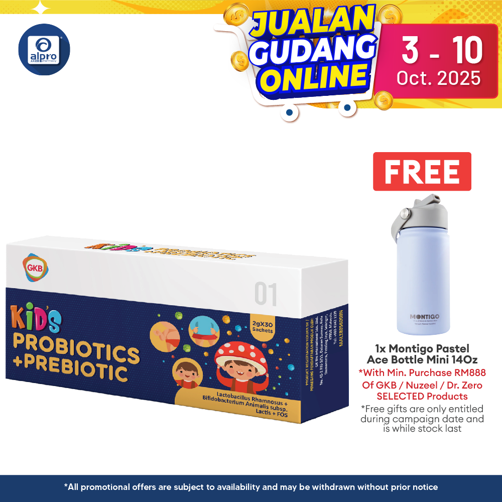 GKB Kids Probiotic+Prebiotic 30s | Gut Health GKB