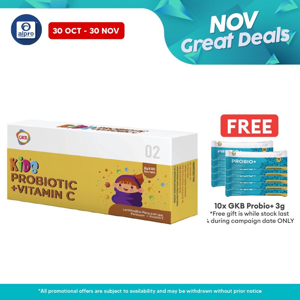 GKB Kids Probiotic+Vitamin C 30s | Gut Health GKB