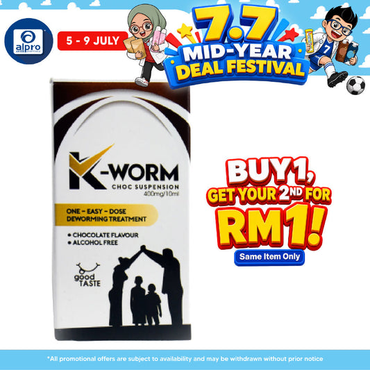 K-Worm Choc Suspension 10ml | Relief Discomfort K-Worm