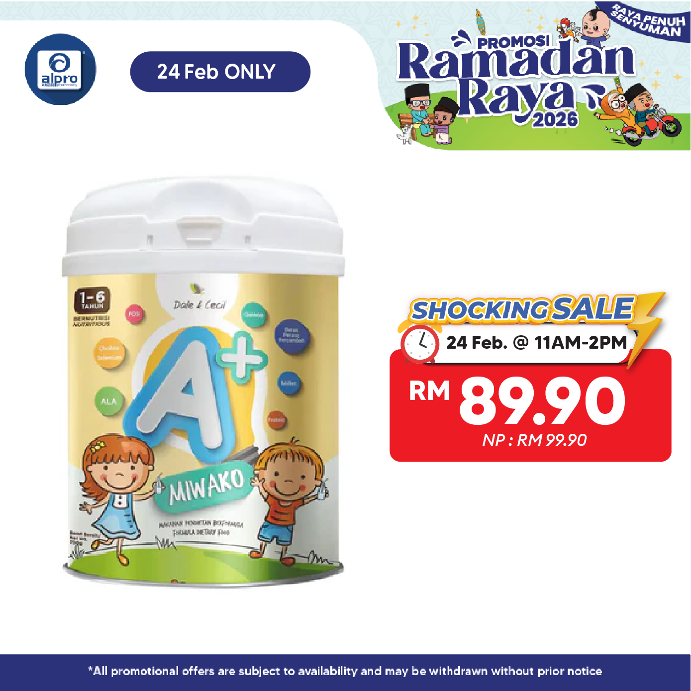 Miwako A+ Plant-based Milk Formula 700g | For Children Age 1-6 Years Old Miwako