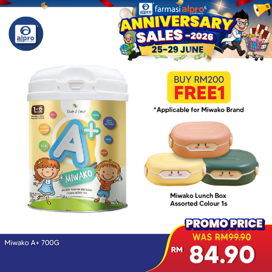 Miwako A+ Plant-based Milk Formula 700g | For Children Age 1-6 Years Old Miwako